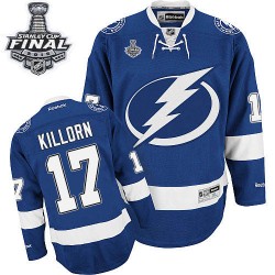 Authentic Reebok Adult Alex Killorn Home 2015 Stanley Cup Jersey - NHL 17 Tampa Bay Lightning