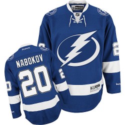 Authentic Reebok Adult Evgeni Nabokov Home Jersey - NHL 20 Tampa Bay Lightning