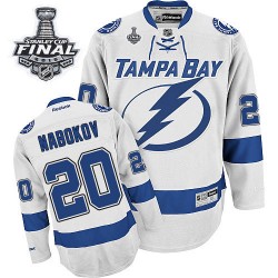 Premier Reebok Adult Evgeni Nabokov Away 2015 Stanley Cup Jersey - NHL 20 Tampa Bay Lightning