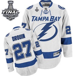 Authentic Reebok Adult Jonathan Drouin Away 2015 Stanley Cup Jersey - NHL 27 Tampa Bay Lightning