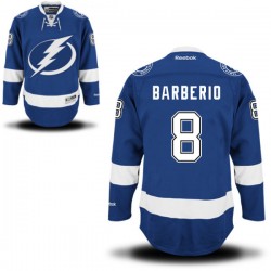 Authentic Reebok Adult Mark Barberio Home Jersey - NHL 8 Tampa Bay Lightning