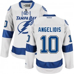 Authentic Reebok Adult Mike Angelidis Road Jersey - NHL 10 Tampa Bay Lightning