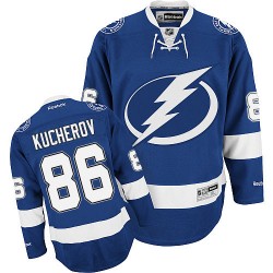 Authentic Reebok Adult Nikita Kucherov Home Jersey - NHL 86 Tampa Bay Lightning