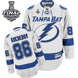 Authentic Reebok Adult Nikita Kucherov Away 2015 Stanley Cup Jersey - NHL 86 Tampa Bay Lightning