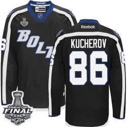 Authentic Reebok Adult Nikita Kucherov Third 2015 Stanley Cup Jersey - NHL 86 Tampa Bay Lightning