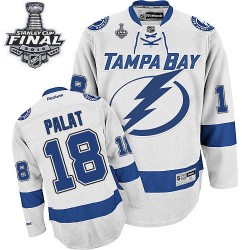 Authentic Reebok Adult Ondrej Palat Away 2015 Stanley Cup Jersey - NHL 18 Tampa Bay Lightning