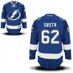 Authentic Reebok Adult Andrej Sustr Home Jersey - NHL 62 Tampa Bay Lightning