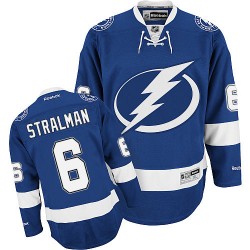 Authentic Reebok Adult Anton Stralman Home Jersey - NHL 6 Tampa Bay Lightning