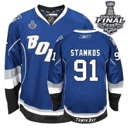 Authentic Reebok Youth Steven Stamkos Third 2015 Stanley Cup Jersey - NHL 91 Tampa Bay Lightning
