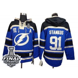 Authentic Old Time Hockey Youth Steven Stamkos Sawyer Hooded Sweatshirt 2015 Stanley Cup Jersey - NHL 91 Tampa Bay Lightning