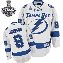 Premier Reebok Adult Tyler Johnson Away 2015 Stanley Cup Jersey - NHL 9 Tampa Bay Lightning