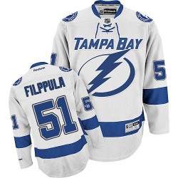 Authentic Reebok Adult Valtteri Filppula Away Jersey - NHL 51 Tampa Bay Lightning