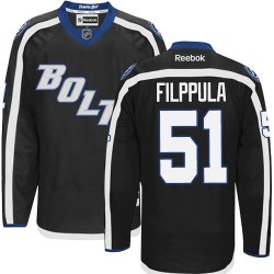 Authentic Reebok Adult Valtteri Filppula Third Jersey - NHL 51 Tampa Bay Lightning