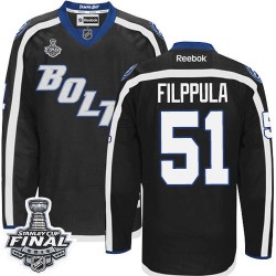 Premier Reebok Adult Valtteri Filppula Third 2015 Stanley Cup Jersey - NHL 51 Tampa Bay Lightning
