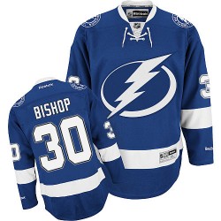 Authentic Reebok Adult Ben Bishop Home Jersey - NHL 30 Tampa Bay Lightning