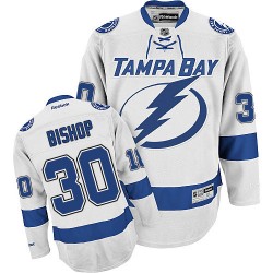Authentic Reebok Adult Ben Bishop Away Jersey - NHL 30 Tampa Bay Lightning