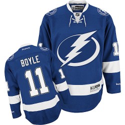 Authentic Reebok Adult Brian Boyle Home Jersey - NHL 11 Tampa Bay Lightning