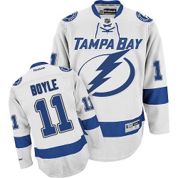 Authentic Reebok Adult Brian Boyle Away Jersey - NHL 11 Tampa Bay Lightning