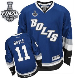 Authentic Reebok Adult Brian Boyle Third 2015 Stanley Cup Jersey - NHL 11 Tampa Bay Lightning