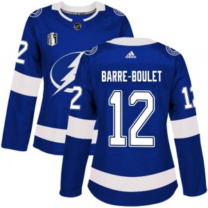 Authentic Adidas Women's Alex Barre-Boulet Blue Home 2022 Stanley Cup Final Jersey - NHL Tampa Bay Lightning