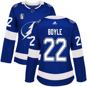 Authentic Adidas Women's Dan Boyle Blue Home 2022 Stanley Cup Final Jersey - NHL Tampa Bay Lightning