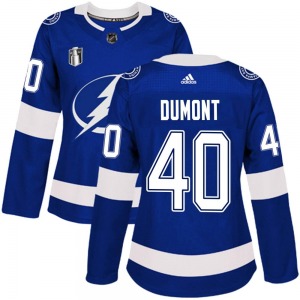 Authentic Adidas Women's Gabriel Dumont Blue Home 2022 Stanley Cup Final Jersey - NHL Tampa Bay Lightning