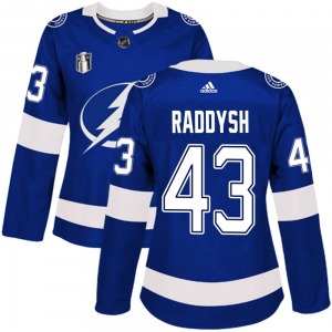 Authentic Adidas Women's Darren Raddysh Blue Home 2022 Stanley Cup Final Jersey - NHL Tampa Bay Lightning