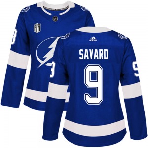Authentic Adidas Women's Denis Savard Blue Home 2022 Stanley Cup Final Jersey - NHL Tampa Bay Lightning