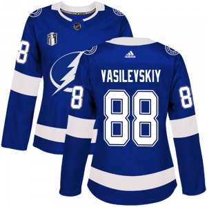 Authentic Adidas Women's Andrei Vasilevskiy Blue Home 2022 Stanley Cup Final Jersey - NHL Tampa Bay Lightning