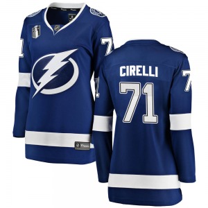 Breakaway Fanatics Branded Women's Anthony Cirelli Blue Home 2022 Stanley Cup Final Jersey - NHL Tampa Bay Lightning