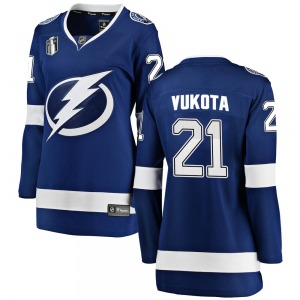 Breakaway Fanatics Branded Women's Mick Vukota Blue Home 2022 Stanley Cup Final Jersey - NHL Tampa Bay Lightning