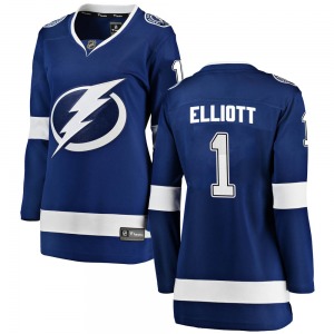 Breakaway Fanatics Branded Women's Brian Elliott Blue Home Jersey - NHL Tampa Bay Lightning