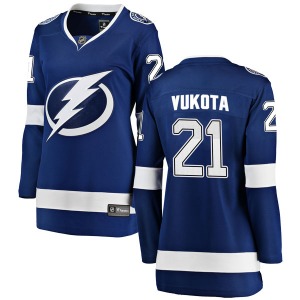 Breakaway Fanatics Branded Women's Mick Vukota Blue Home Jersey - NHL Tampa Bay Lightning