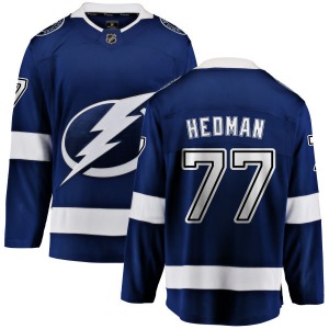 Breakaway Fanatics Branded Youth Victor Hedman Blue Home Jersey - NHL Tampa Bay Lightning