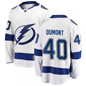 Breakaway Fanatics Branded Adult Gabriel Dumont White Away Jersey - NHL Tampa Bay Lightning