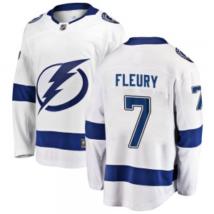 Breakaway Fanatics Branded Adult Haydn Fleury White Away Jersey - NHL Tampa Bay Lightning