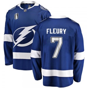 Breakaway Fanatics Branded Youth Haydn Fleury Blue Home 2022 Stanley Cup Final Jersey - NHL Tampa Bay Lightning