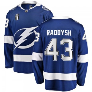 Breakaway Fanatics Branded Youth Darren Raddysh Blue Home 2022 Stanley Cup Final Jersey - NHL Tampa Bay Lightning