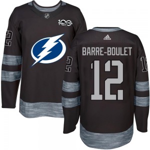 Authentic Youth Alex Barre-Boulet Black 1917-2017 100th Anniversary Jersey - NHL Tampa Bay Lightning