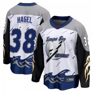 Breakaway Fanatics Branded Youth Brandon Hagel White Special Edition 2.0 Jersey - NHL Tampa Bay Lightning