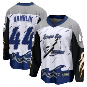 Breakaway Fanatics Branded Youth Roman Hamrlik White Special Edition 2.0 Jersey - NHL Tampa Bay Lightning