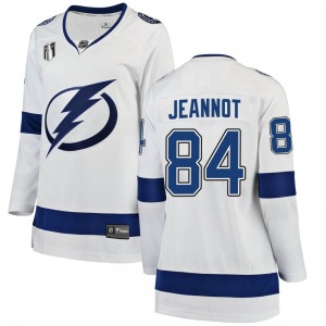 Breakaway Fanatics Branded Women's Tanner Jeannot White Away 2022 Stanley Cup Final Jersey - NHL Tampa Bay Lightning