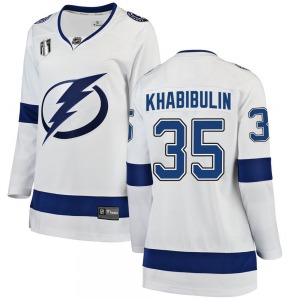Breakaway Fanatics Branded Women's Nikolai Khabibulin White Away 2022 Stanley Cup Final Jersey - NHL Tampa Bay Lightning