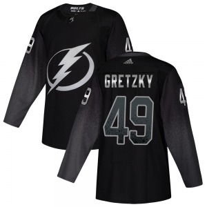 Authentic Adidas Youth Brent Gretzky Black Alternate Jersey - NHL Tampa Bay Lightning