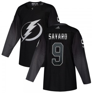 Authentic Adidas Youth Denis Savard Black Alternate Jersey - NHL Tampa Bay Lightning