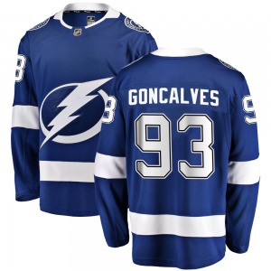 Breakaway Fanatics Branded Adult Gage Goncalves Blue Home Jersey - NHL Tampa Bay Lightning
