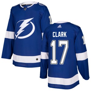 Authentic Adidas Adult Wendel Clark Blue Home Jersey - NHL Tampa Bay Lightning