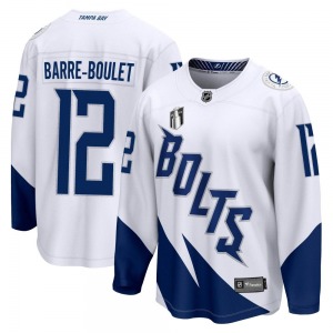 Breakaway Fanatics Branded Youth Alex Barre-Boulet White 2022 Stadium Series 2022 Stanley Cup Final Jersey - NHL Tampa Bay Light