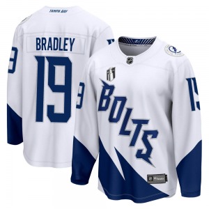 Breakaway Fanatics Branded Youth Brian Bradley White 2022 Stadium Series 2022 Stanley Cup Final Jersey - NHL Tampa Bay Lightning