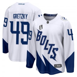 Breakaway Fanatics Branded Youth Brent Gretzky White 2022 Stadium Series 2022 Stanley Cup Final Jersey - NHL Tampa Bay Lightning